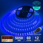 24V/10m SMD 5050 IP67 Waterproof Strip 600 LED - BLUE