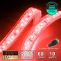 60 LED/M 12V SMD 2835 RED LED Strip IP68 (White PCB)