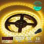 60 LED/M 12V SMD 5050 YELLOW LED Strip IP65 (White PCB)