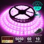 60 LED/M 24V SMD 5050 PINK/MAGENTA LED Strip IP20 (White PCB)