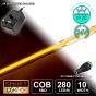 24V/1M YELLOW COB Continuous LED Strip Tape IP20/280 LED with 24V AC Adaptor