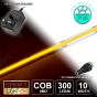 12V/5M YELLOW COB Continuous LED Strip Tape IP20/1500 LED with 12V AC Adaptor