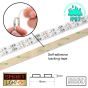 12V/5M SMD 5050 IP20 Non-Waterproof Double Row 16mm Strip 600 LED (120LED/M) - RGB + REMOTE
