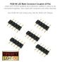 Pack of 5 RGBW Male Couplers - 5 Pin