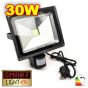 L859 -- SmartLight Cool White LED Flood Light with PIR UK PLUG - 30W
