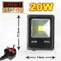 Flat Cool White LED Flood Light - 20W