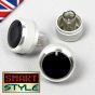 SILVER Aluminium Air-Con Knob Set for Skoda Octavia