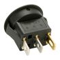 5 x SmartSwitch SPST 20mm 12V/16A Illuminated Round Rocker Switch - GREEN LED