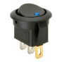 10 x SmartSwitch SPST 20mm 12V/16A Illuminated Round Rocker Switch - BLUE LED
