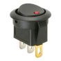 1 x SmartSwitch SPST 20mm 12V/16A Illuminated Round Rocker Switch - RED LED
