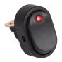 10 x SmartSwitch SPST 20mm 12V/16A Illuminated Round Rocker Switch - RED LED