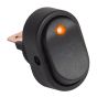 10 x SmartSwitch SPST 20mm 12V/16A Illuminated Round Rocker Switch - AMBER LED
