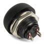 1 x SmartSwitch SPST 12mm Round Momentary Plastic Button - BLACK