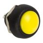 1 x SmartSwitch SPST 12mm Round Momentary Plastic Button - YELLOW