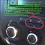 SILVER (WITH LOGO) Aluminium Air-Con Knob Set for Golf R - SILVER
