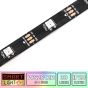 30 LED/M WS2812B RGB Addressable LED Strip IP20 (Black PCB)