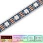 60 LED/M WS2812B RGB Addressable LED Strip IP67 (Black PCB)