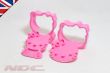 2 x Novelty Pink Hello Kitty Cartoon Cookie Cutter Cake Biscuit Decorating