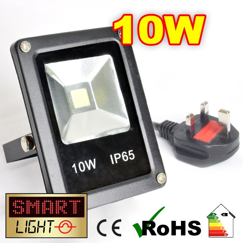 Flat Cool White LED Flood Light - 10W