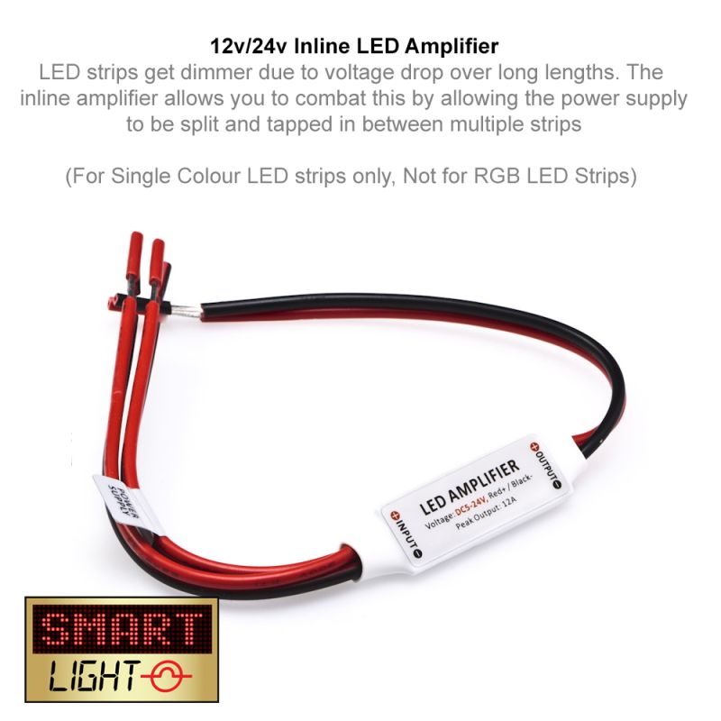 12V/24V Inline LED Amplifier 