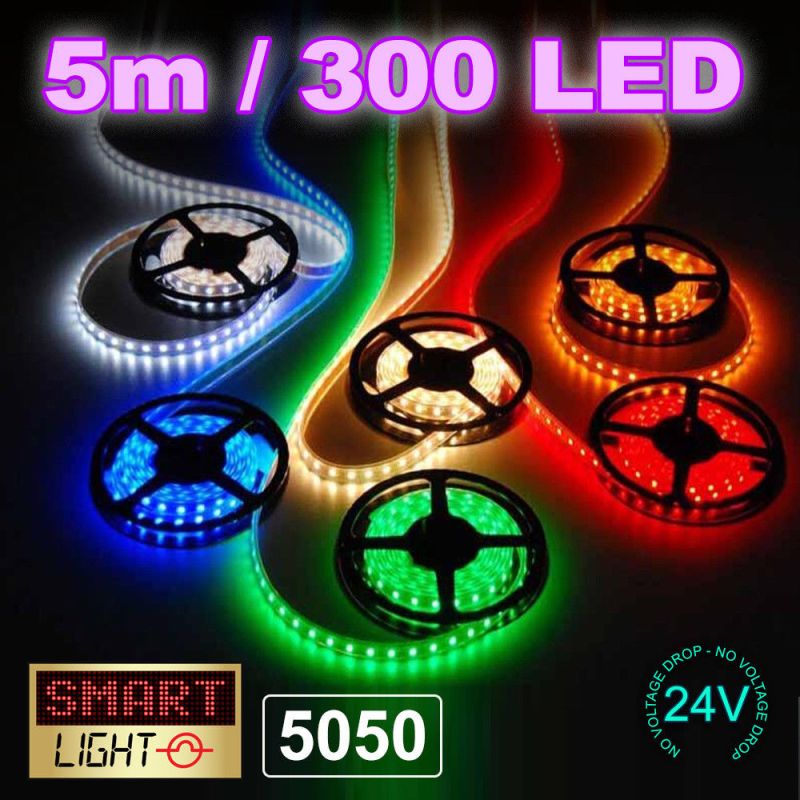24V/5M SMD5050 LED Strip Amazon Variation - Colour/Adaptor/Use