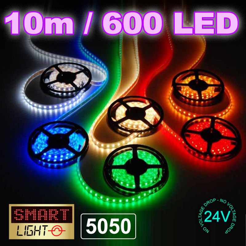5050 1M LED Flexible Self Adhesive 24V Strip - ALL