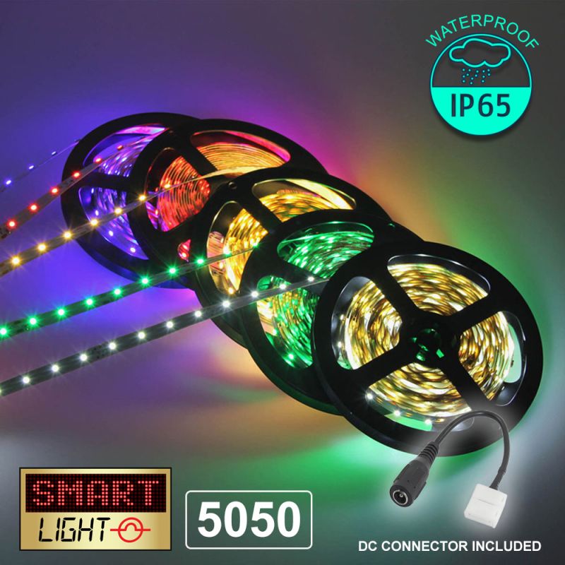 5050 5M-10M LED Flexible Self Adhesive 12V Strip - IP65 - WATERPROOF 