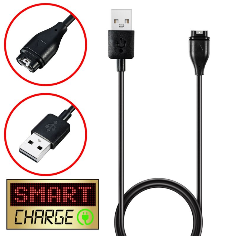 SmartCharge 1M USB Charging/Data Cable For Garmin Forerunner Watch (All Models)