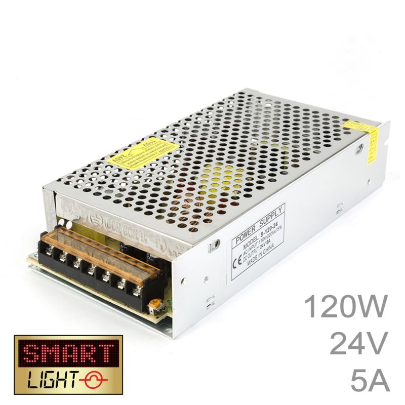 120W (24V/5A) Commercial Power Supply for LED Strips