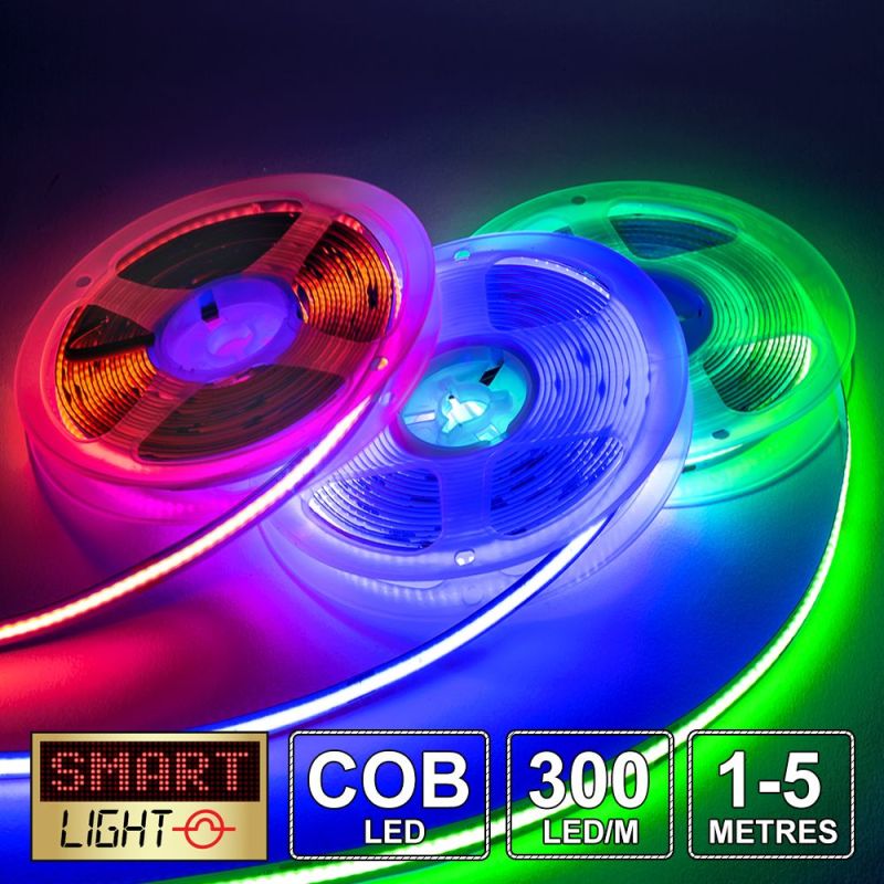 1-5M/12V COB Continuous Glow Flexible LED Strip/Tape *Dimmable*FAST SHIPPING*