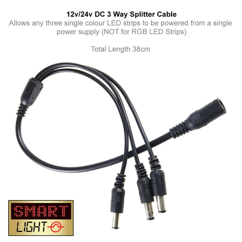 3-Way Splitter for Single Colour LED Lights