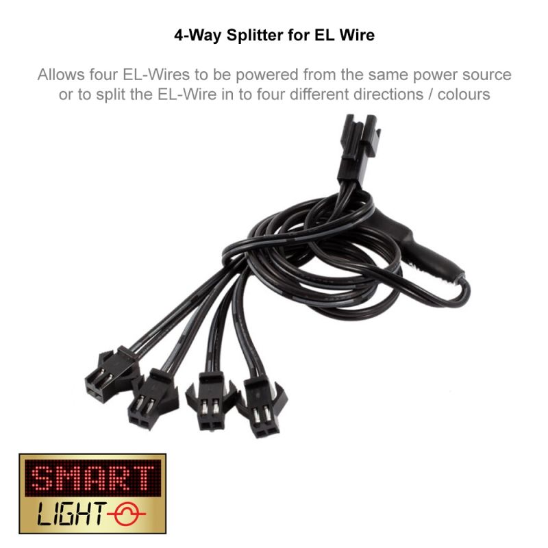 4-Way Splitter for EL Wire
