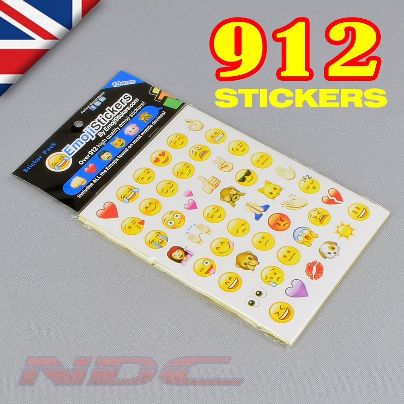 Full set of 912 Emoji Stickers