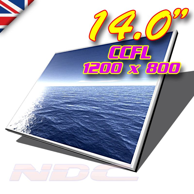 LCD049 -- Hyundai Boe Hydis 14" Laptop LCD Screen CCFL Glossy WXGA  - HT140WX1-101