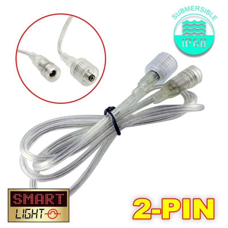 5M IP68 Male/Female Extension Cable - 2 Pin Single Colour LED