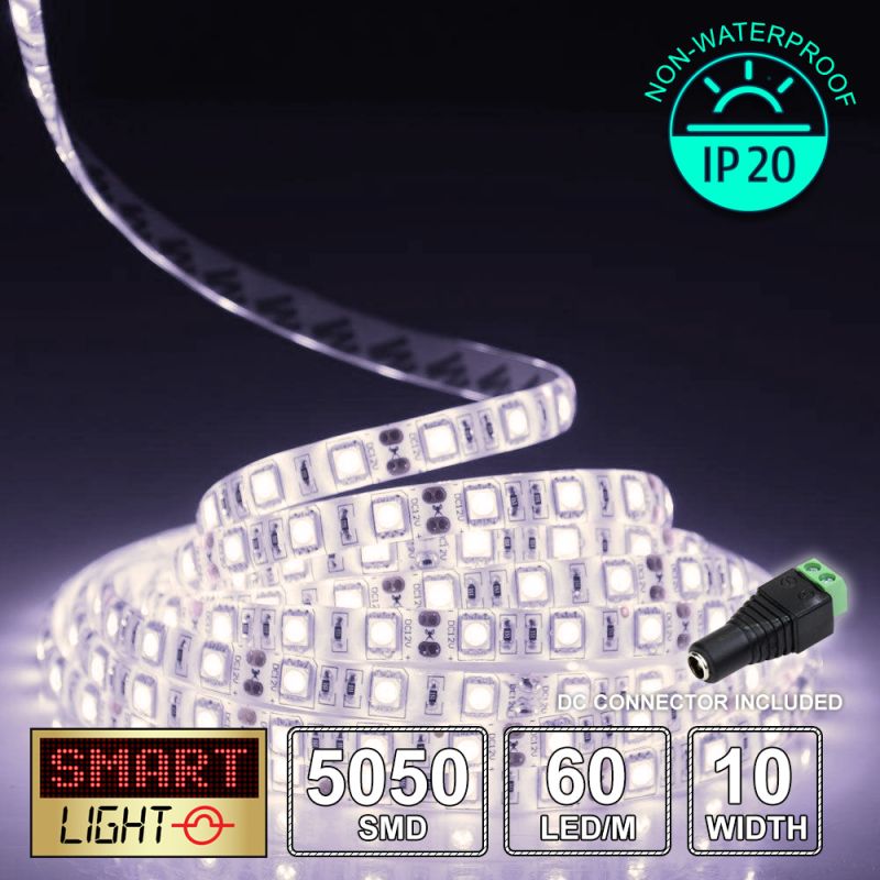 12V/5M SMD 5050 IP20 Non-Waterproof Strip 300 LED - WARM WHITE