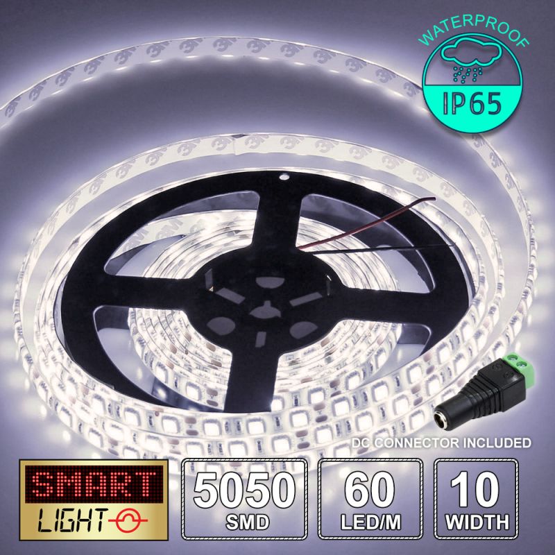 12V/5M SMD 5050 IP65 Waterproof Strip 300 LED - WARM WHITE