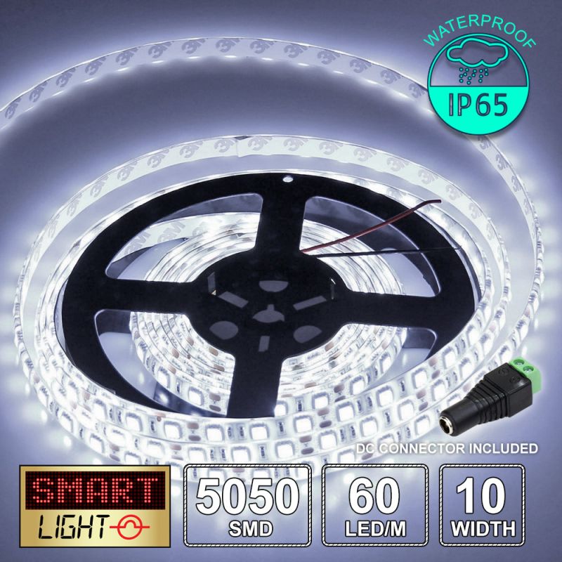 12V/5M SMD 5050 IP65 Waterproof Strip 300 LED - COOL WHITE