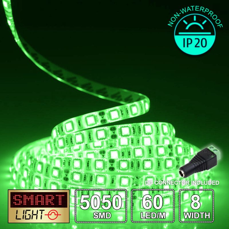 12V/10m SMD 5050 IP20 Non-Waterproof Strip 600 LED - GREEN