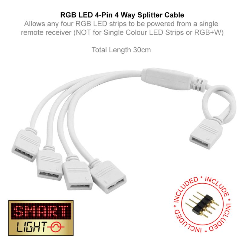 4-Way Splitter for RGB LED Lights