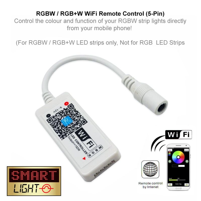 WiFi Remote for RGBW / RGB+W LED Lights