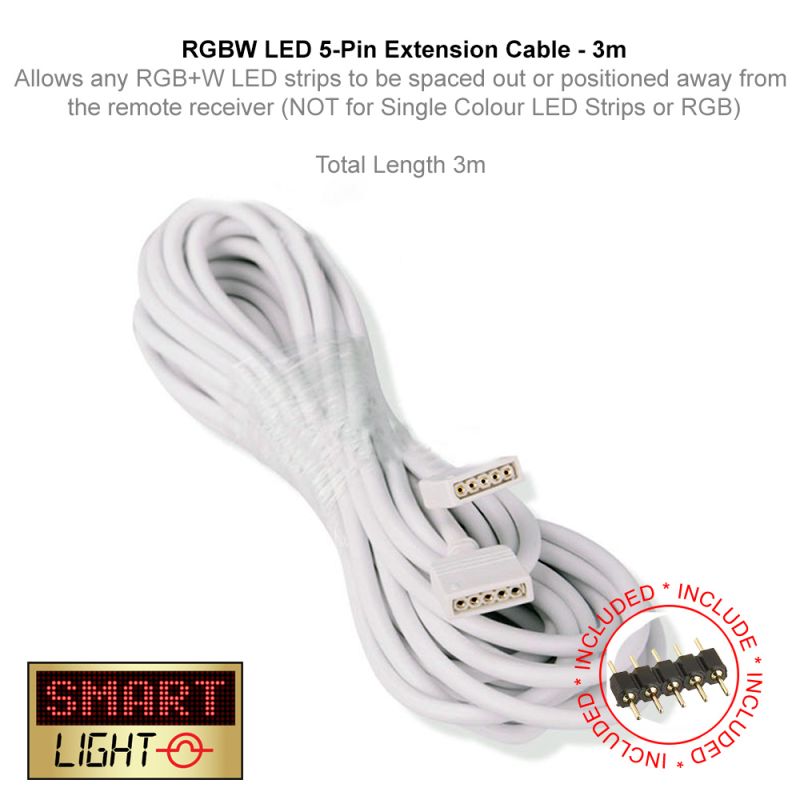 3m 5 Pin Extension Cable 