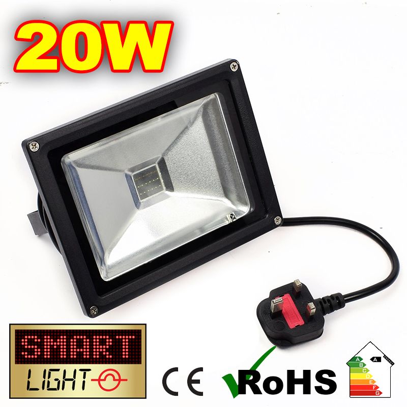 L879 -- SmartLight Cool White Floodlight with UK PLUG -20W
