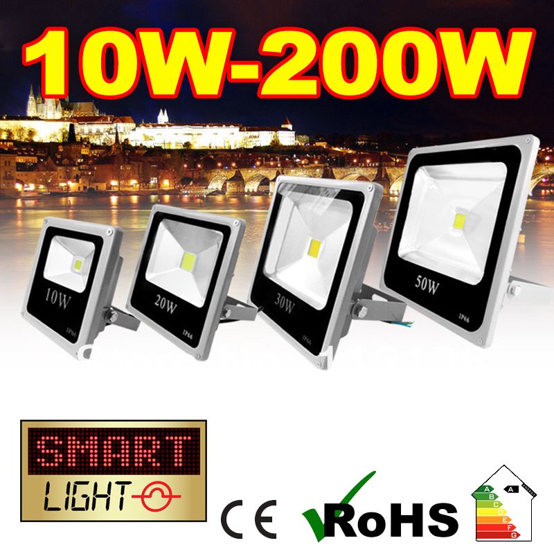 SmartLight Cool White Slim Floodlight with UK PLUG