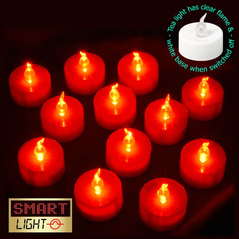 Smartlight RED Flameless LED Tealights