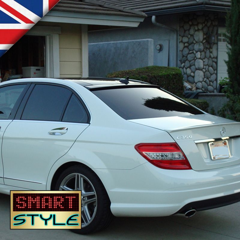Mercedes C Class (2007+) W204/C204 AMG Style PU Roof Spoiler Unpainted