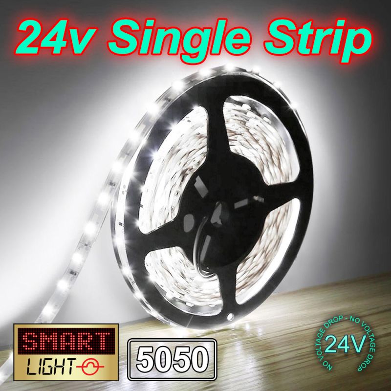 5050 1-20M LED Flexible 24V Strip - WHITE