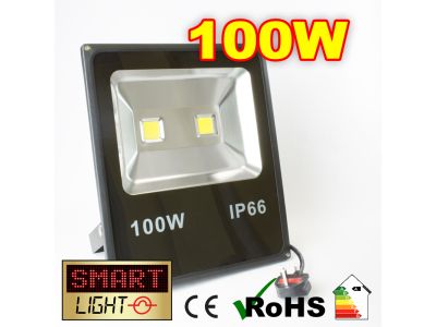 Flat Cool White LED Flood Light - 100W