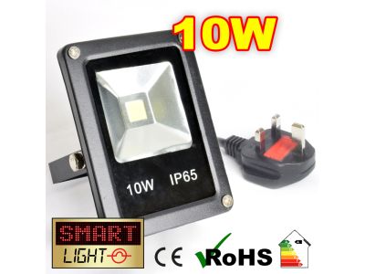 Flat Cool White LED Flood Light - 10W