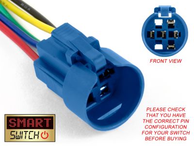 10 x 19mm (16mm Hole) Angel Eye / Devil Eye Switch Connector Fly Lead 15cm - Type 2